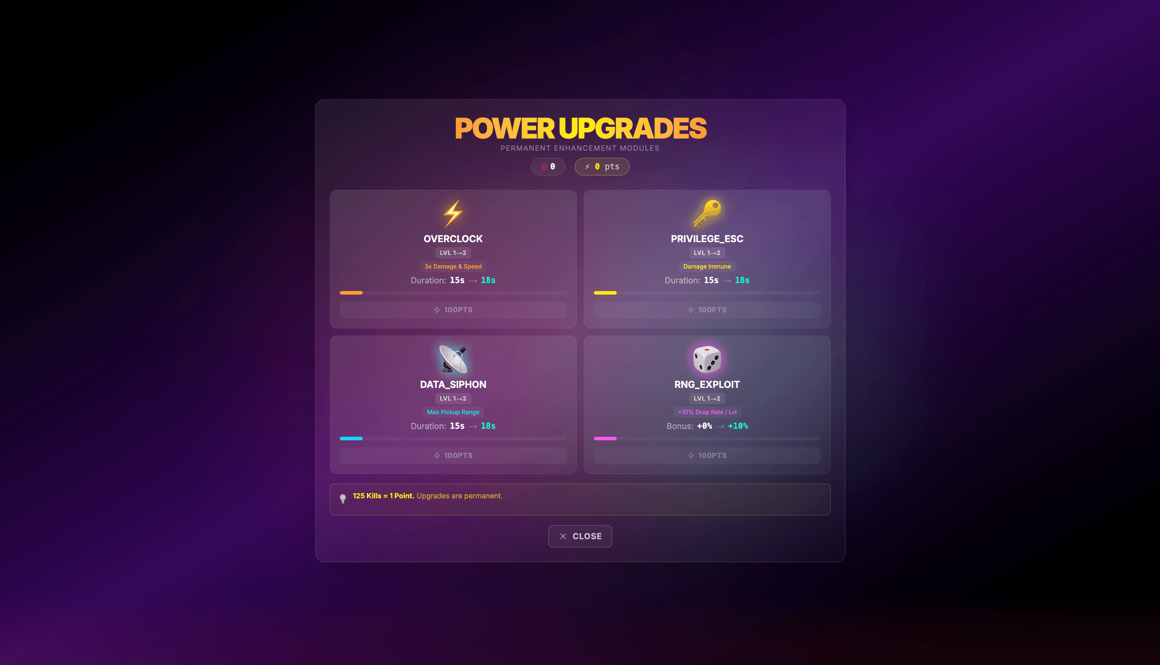 0xSWARM Power-ups Upgrades